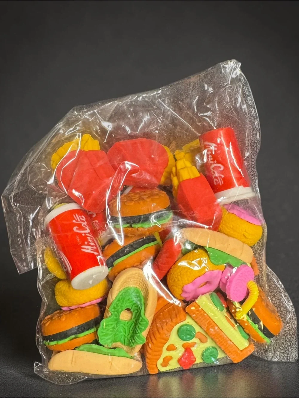 48Pc Food Theme Mini Eraser Bundle Party Favors Classroom Rewards